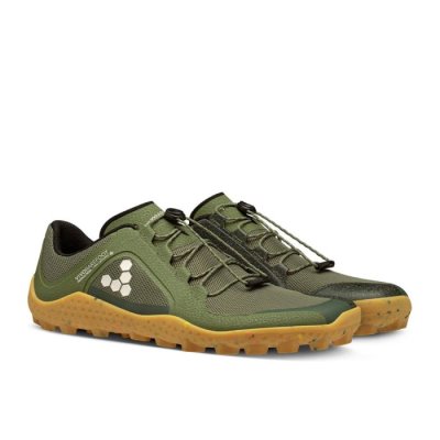 Vivobarefoot Primus Trail II Soft Ground Schoenen Heren - Groen Hardloopschoenen UMI986513